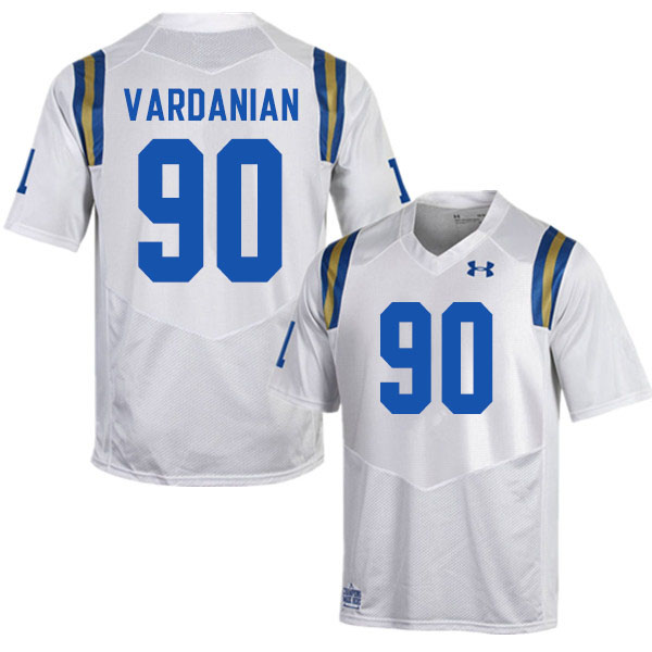 Men #90 David Vardanian UCLA Bruins College Football Jerseys Sale-White - Click Image to Close